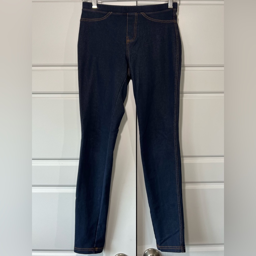 Dark Wash Stretch Denim Jean Leggings Womens Size S